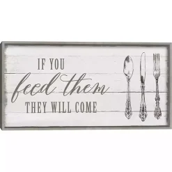 If You Feed Them Framed Canvas Art Print