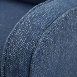 Indigo Swivel Upholstered Wide Seat Accent Chair