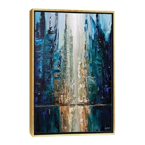Infinite Reflection Abstract Canvas Framed Art
