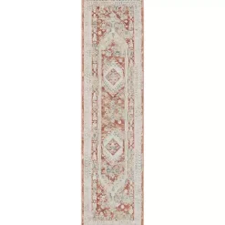 Irsia Rust Traditional Serged Runner, 2x8