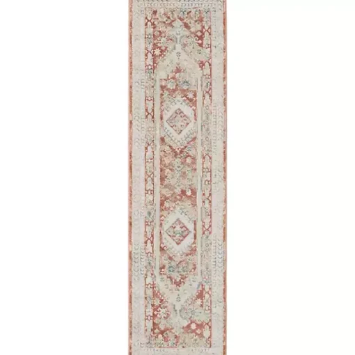 Irsia Rust Traditional Serged Runner, 2x8