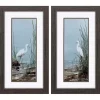 Island Egret Framed Art Prints, Set of 2
