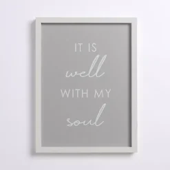 It Is Well With My Soul Framed Wall Plaque