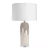 Ivory Ceramic Textured Base Table Lamp