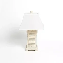 Ivory Coastal Shutter Table Lamp