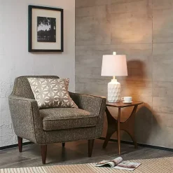 Ivory Contour Ceramic Table Lamp