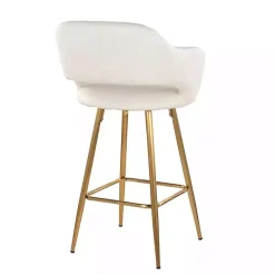 Ivory Faux Leather Marge Counter Stools, Set of 2