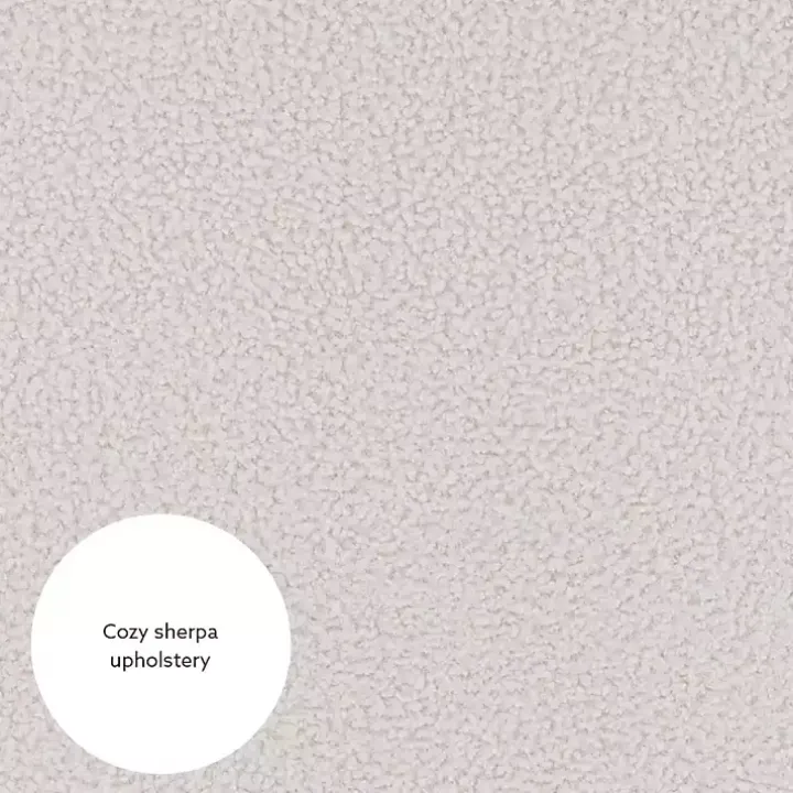 Ivory Faux Sherpa Tufted Accent Chair