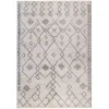 Ivory Geometric Area Rug, 8x10