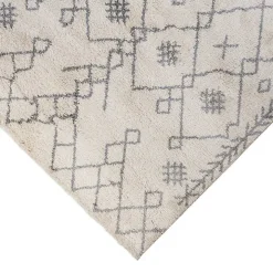 Ivory Geometric Area Rug, 8x10
