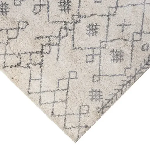 Ivory Geometric Area Rug, 8x10