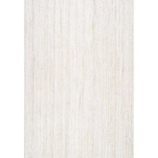 Ivory Hand Woven Rigo Jute Area Rug, 9x12