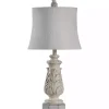 Ivory Leaf Scroll Table Lamp