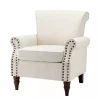 Ivory Miriam Nailhead Trim Armchair