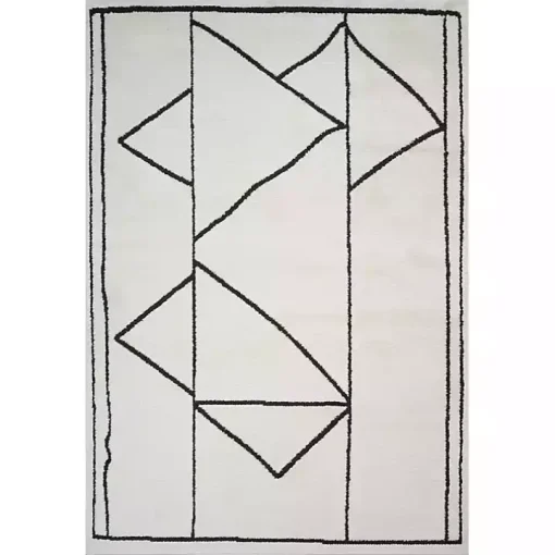 Ivory Moroccan Accent Rug, 2x3