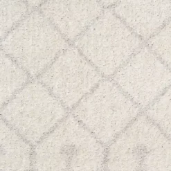 Ivory Moroccan Washable Area Rug, 3x5