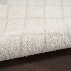Ivory Moroccan Washable Runner, 2x12