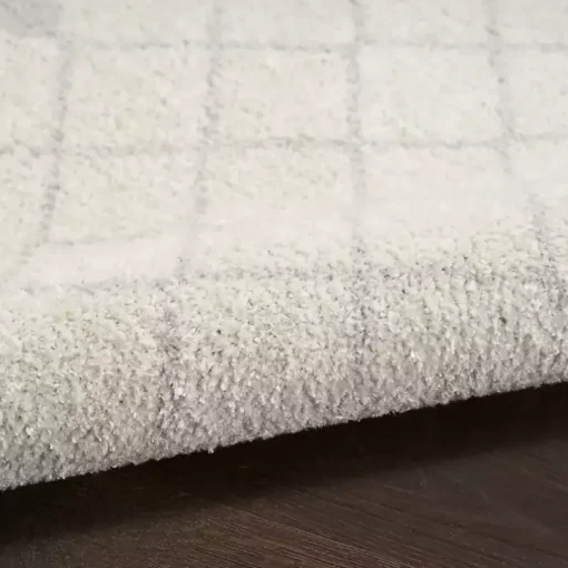 Ivory Moroccan Washable Runner, 2x12
