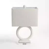 Ivory Open Circle Table Lamp
