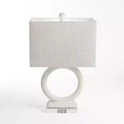 Ivory Open Circle Table Lamp