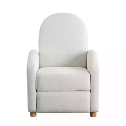 Ivory Rounded Push Back Recliner