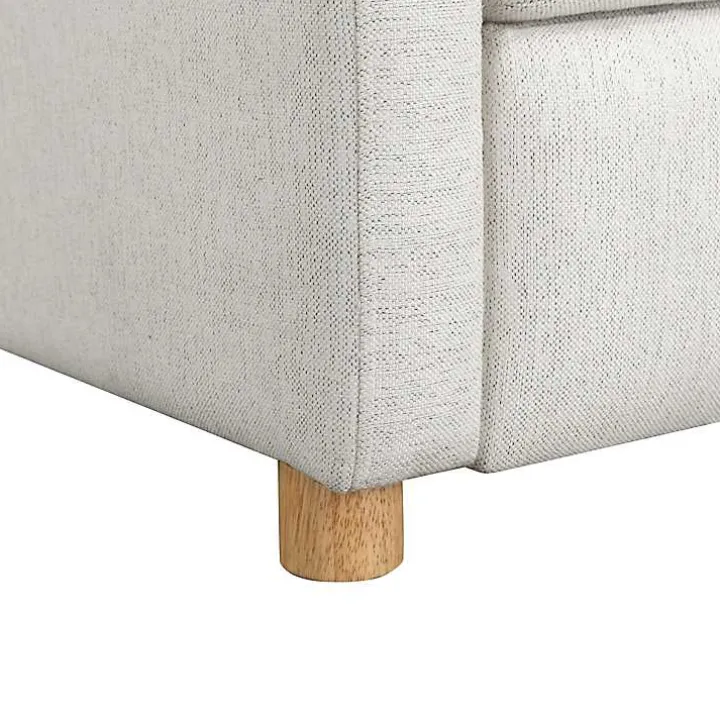 Ivory Rounded Push Back Recliner