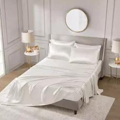 Ivory Satin 6-pc. King Sheet Set