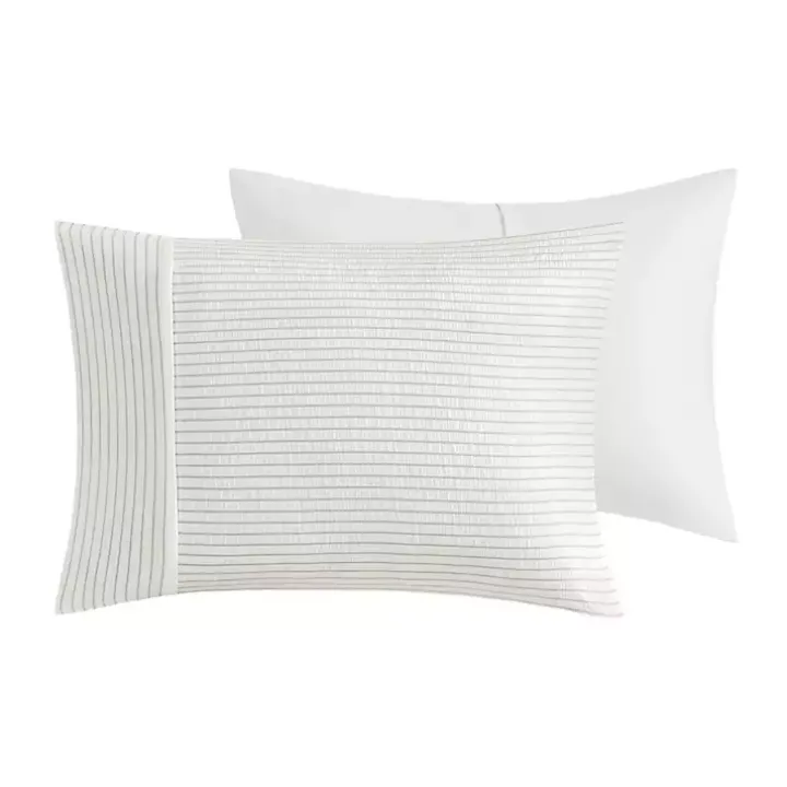 Ivory Seersucker 3-pc. Full/Queen Comforter Set