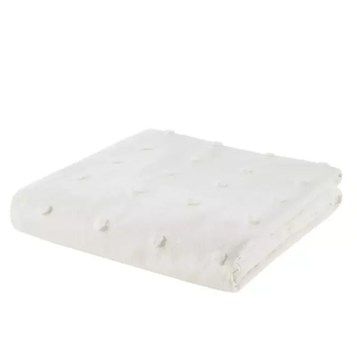 Ivory Tufted Cotton 7-pc. Full/Queen Duvet Set