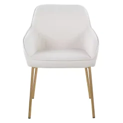 Ivory Upholstered Daniella Dining Chairs, Set of 2