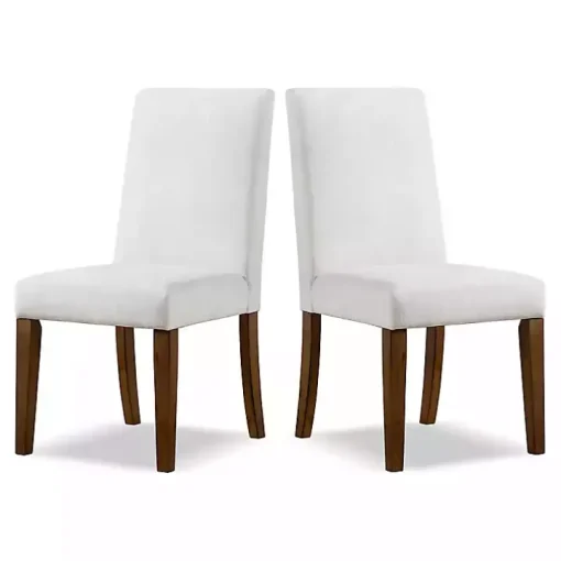 Ivory Upholstered Katie Dining Chairs, Set of 2