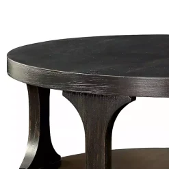 Jarrod Antique Wood Grain Shelf Coffee Table