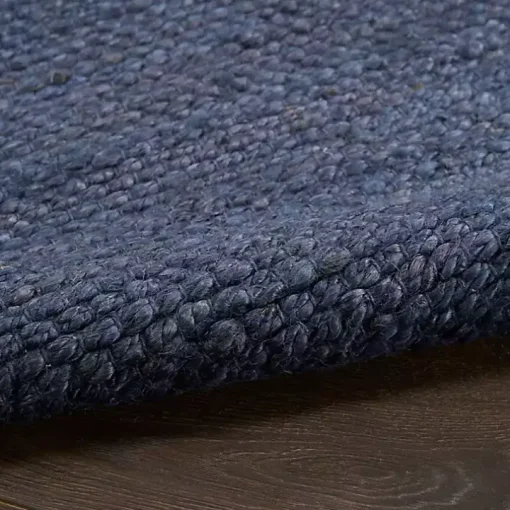 Jaxon Navy Natural Jute Area Rug, 4x6
