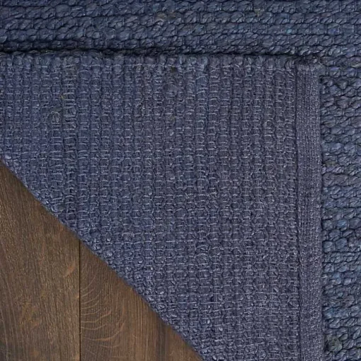 Jaxon Navy Natural Jute Area Rug, 4x6
