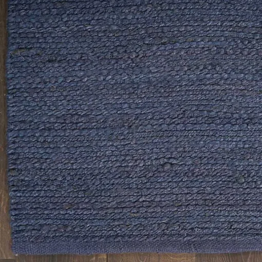 Jaxon Navy Natural Jute Area Rug, 8x10