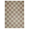 Jaya Natural Checkered Washable Area Rug, 5x7
