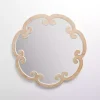 Juliette Curled Frame Wood Wall Mirror