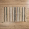 Jute Denim Striped Scatter Rug