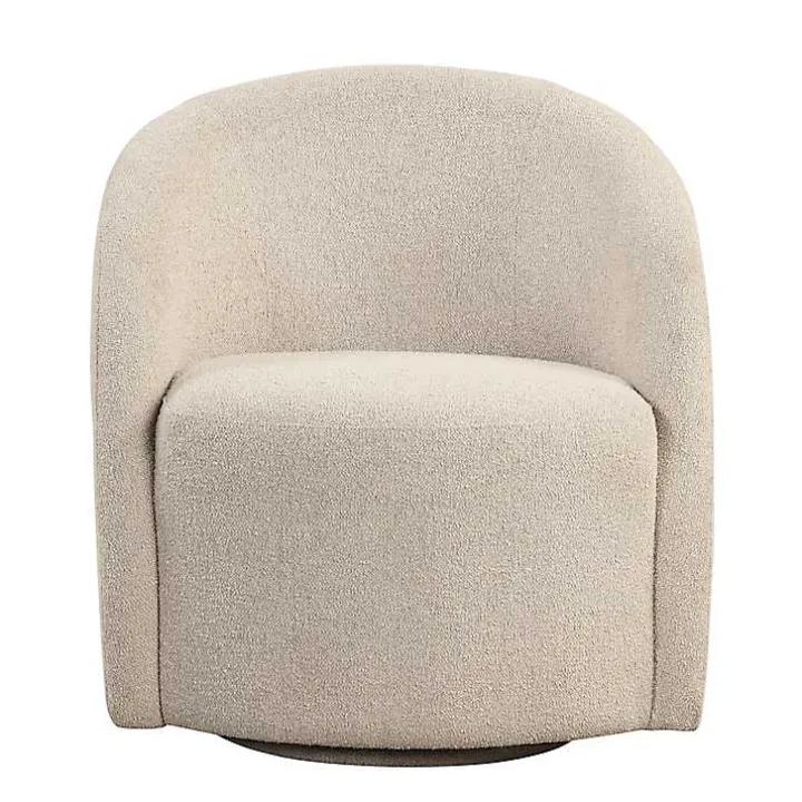 Khaki Boucle Danielle Accent Chair