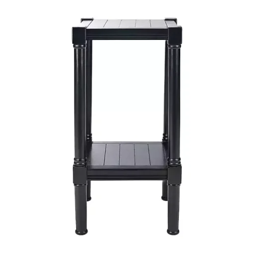 Landry Black Carved Legs Accent Table
