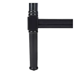 Landry Black Carved Legs Accent Table