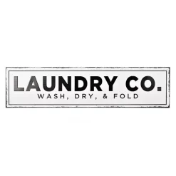 Laundry Co. Metal Wall Plaque