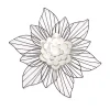Layered Flower Metal Wall Plaque