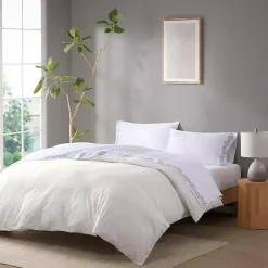 Leafy Vine Hem Microfiber 4-pc. Full Sheet Set