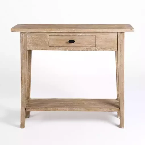 Leo Natural Wood Console Table