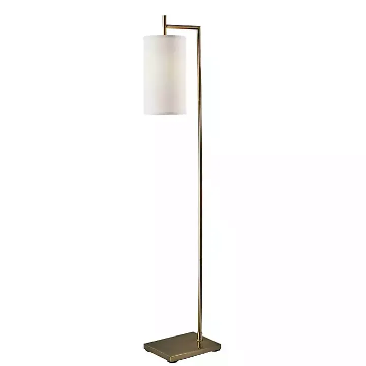 Leon Antique Brass Metal Floor Lamp