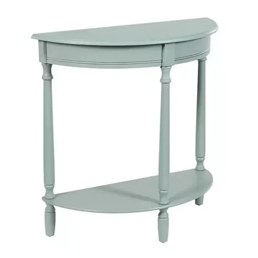 Light Blue Half Moon Tinslee Console Table