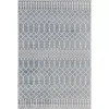 Light Blue Moroccan Washable Area Rug, 4x6