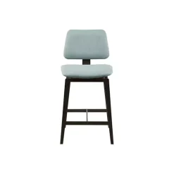 Light Blue Swivel Counter Stool