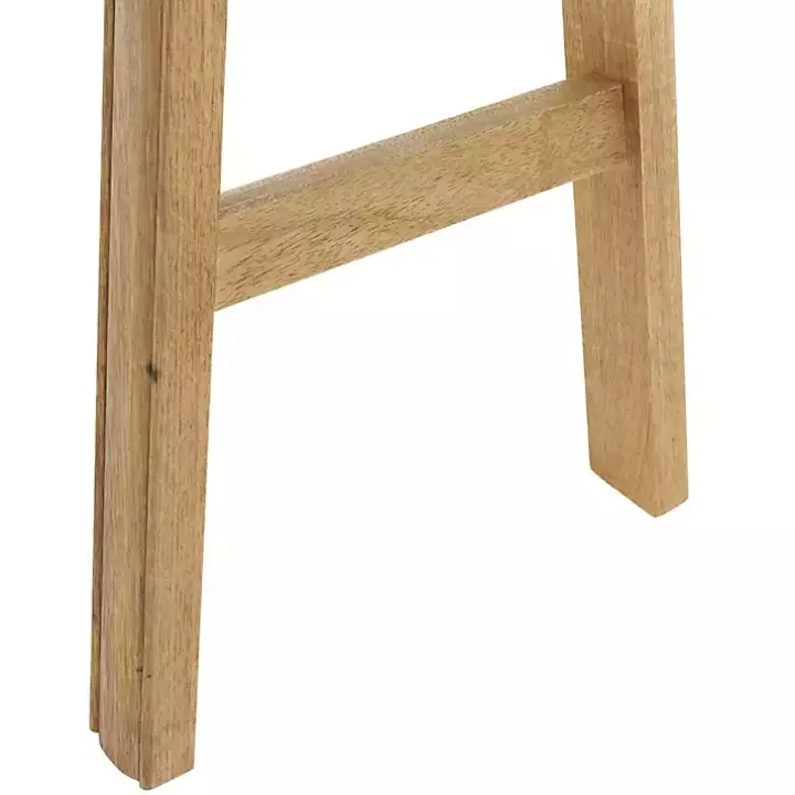 Light Brown Mango Wood Rustic Tall Bench